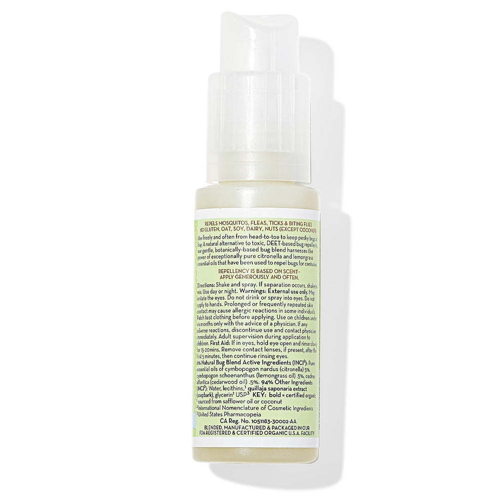 California Baby citronella lemongrass scent highlights pleasant fragrance