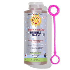 California Baby Super Sensitive Bubble Bath bottle front view (13 fl oz)