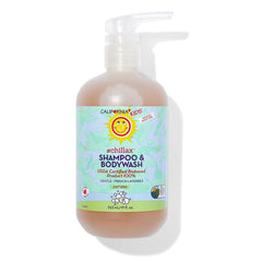 California Kids Chillax 2-in-1 lavender shampoo and bodywash bottle