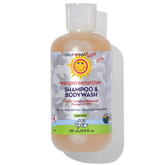 California Kids unscented shampoo and body wash bottle - front view
