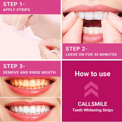 Mint-flavored CALLSMILE teeth whitening strips