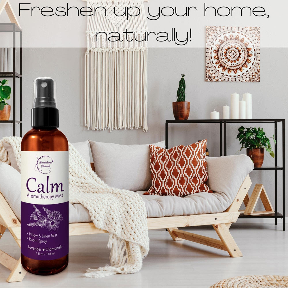 Calm Aromatherapy Mist used as a room and linen spray