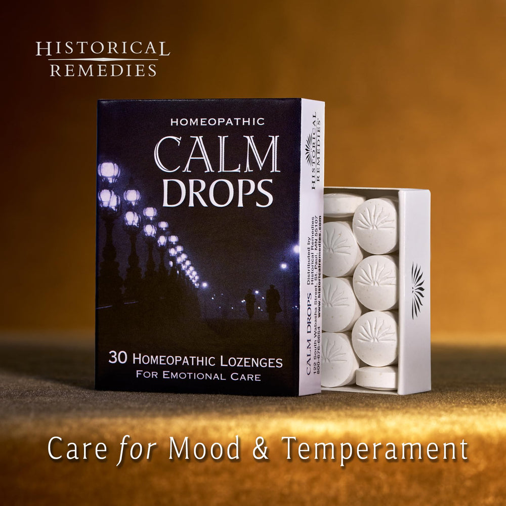 Assorted Calm Drops lozenges for relaxation with vanilla flavor