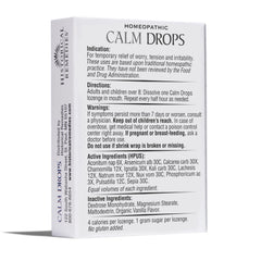 Calm Drops box and lozenges on a calm backdrop