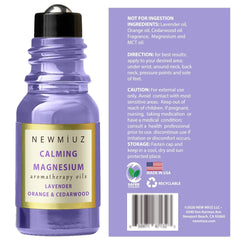 Travel-friendly 10ml Calm Magnesium Roller in hand