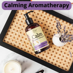 Smooth glide and quick absorption from Calm Massage Oil
