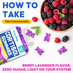 Calm mood support cortisol gummies for women