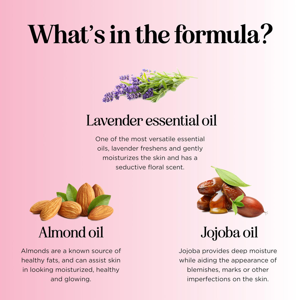 Non-greasy massage oil texture on skin absorbing quickly