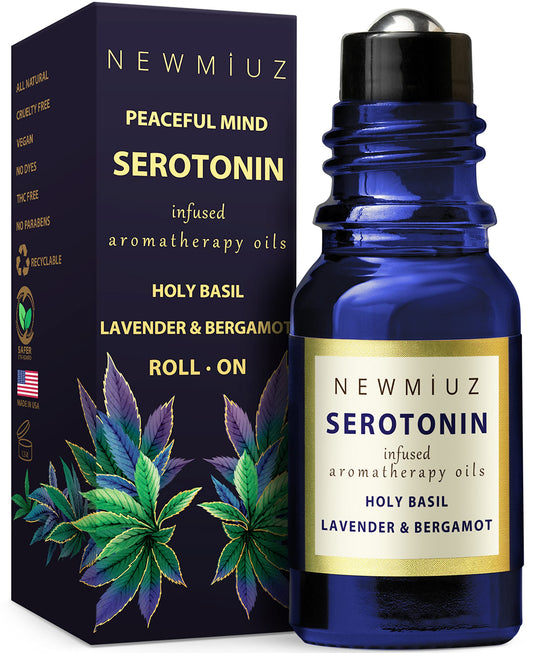 MIUZ Calming Roll On bottle featuring Lavender, Bergamot and Holy Basil