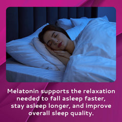 Single melatonin strip dissolving in mouth in under 30 seconds