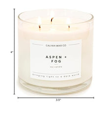 Large glass jar candle with luxurious branding