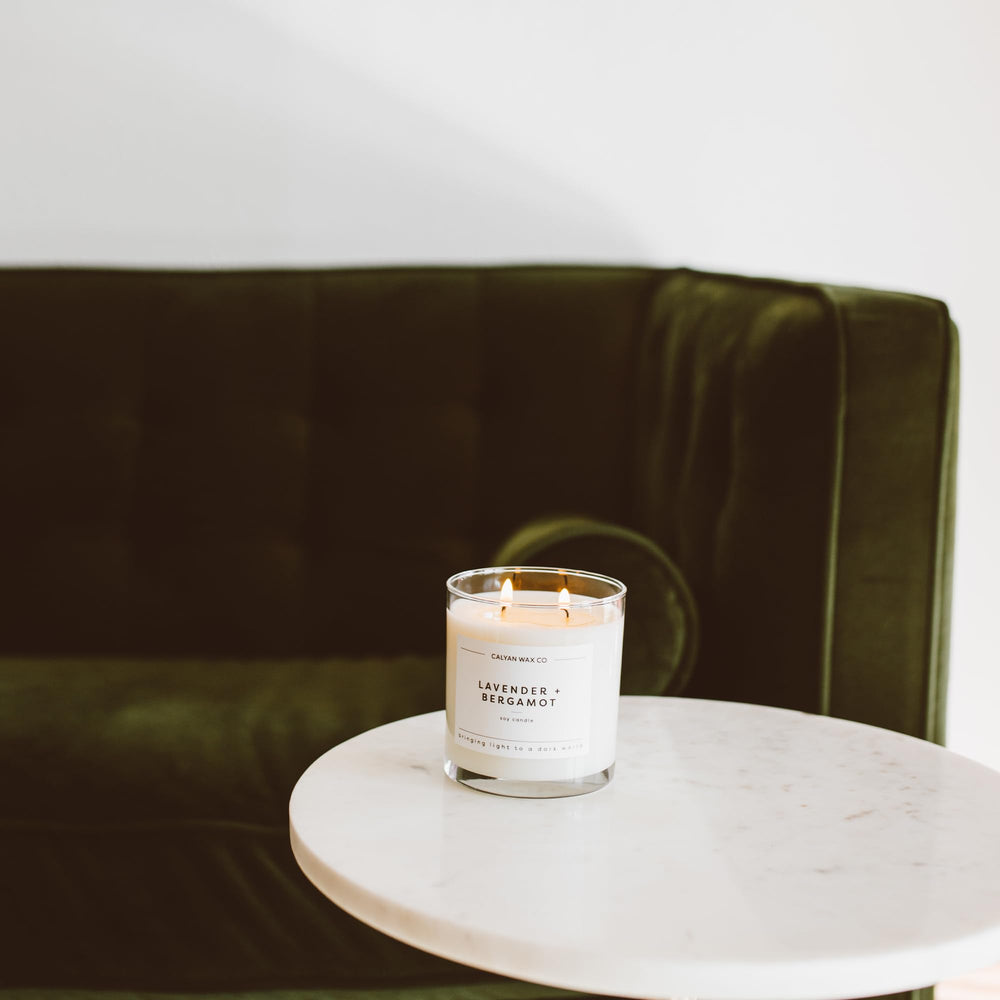 Gift-ready candle in box with jar