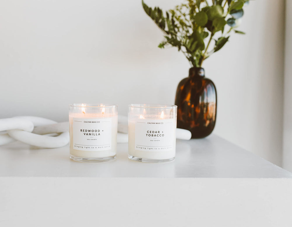 Hand-poured soy wax candle