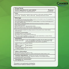 Camber cetirizine 10mg tablets in use show everyday allergy relief at home or outdoors.