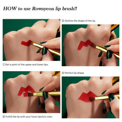 Dust-protecting cap keeps Camdeez Rownyeon lip brush bristles clean when not in use