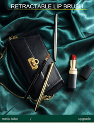 Smooth soft-flat bristles of Camdeez Rownyeon lip brush for precise lip color