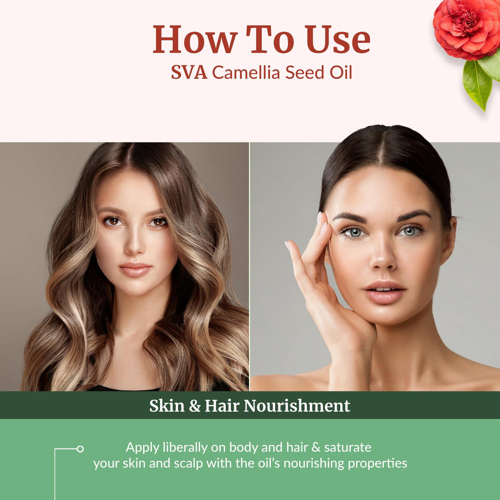 Camellia Seed Oil for hair and scalp care