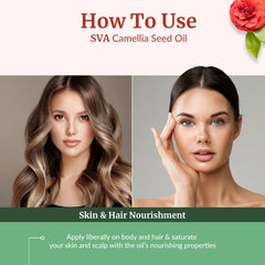 Camellia Seed Oil for hair and scalp care