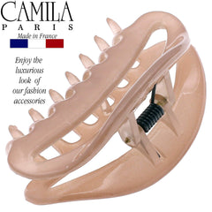 Camila Paris CP3078 beige clip securing hair without slipping.