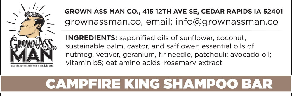 Close-up of Campfire King lather showing creamy foam and cleansing action.