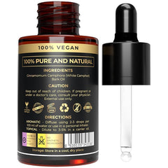 Camphor essential oil in a diffuser for aromatherapy