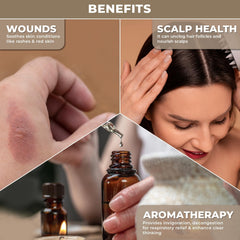 Camphor oil being massaged into skin