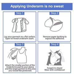 CANAGROW disposable armpit pad is easy to apply and dispose.