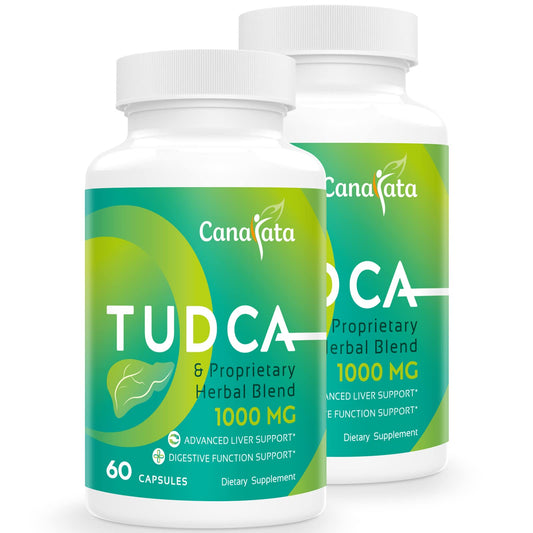 Canarata TUDCA Liver Support bottle with 120 vegan capsules