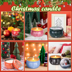 Soy wax candle tin with lemon vanilla scent