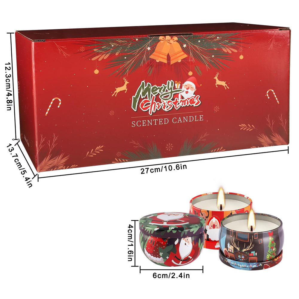 Gingerbread house scented candle tin