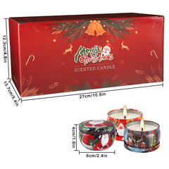 Gingerbread house scented candle tin