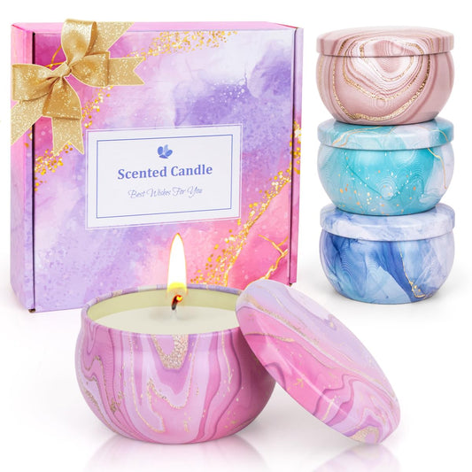 Spring scent aromatherapy candle in a decorative container
