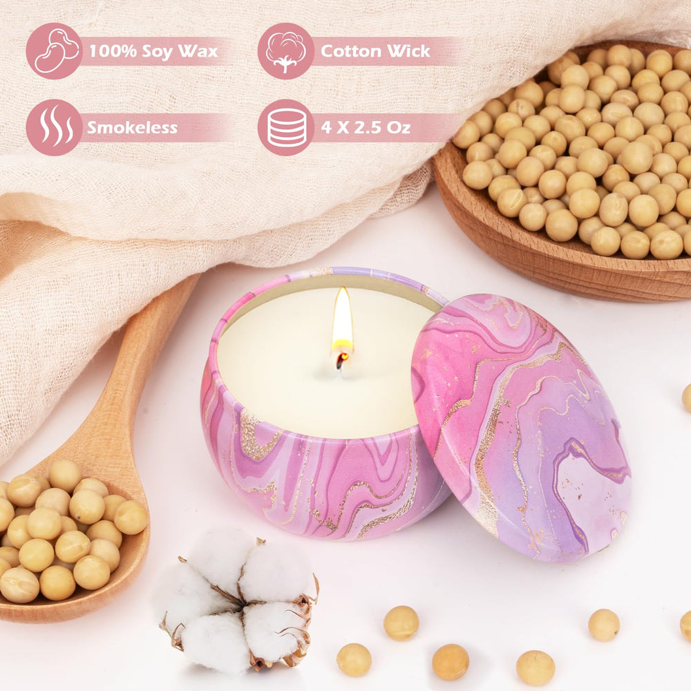 Mediterranean Fig scent aromatherapy candle in a decorative jar
