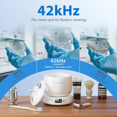 Illustration of 42kHz ultrasonic cleaning