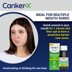 Canker-X Rincinol packaging and box