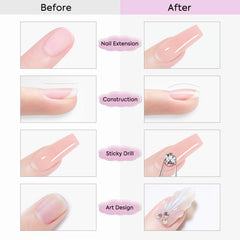 CANNI Builder Gel self-leveling application enables quick smoothing with minimal filing.