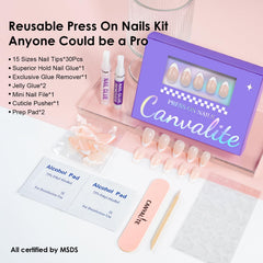 Canvalite mini nail file shapes nails for precise prep