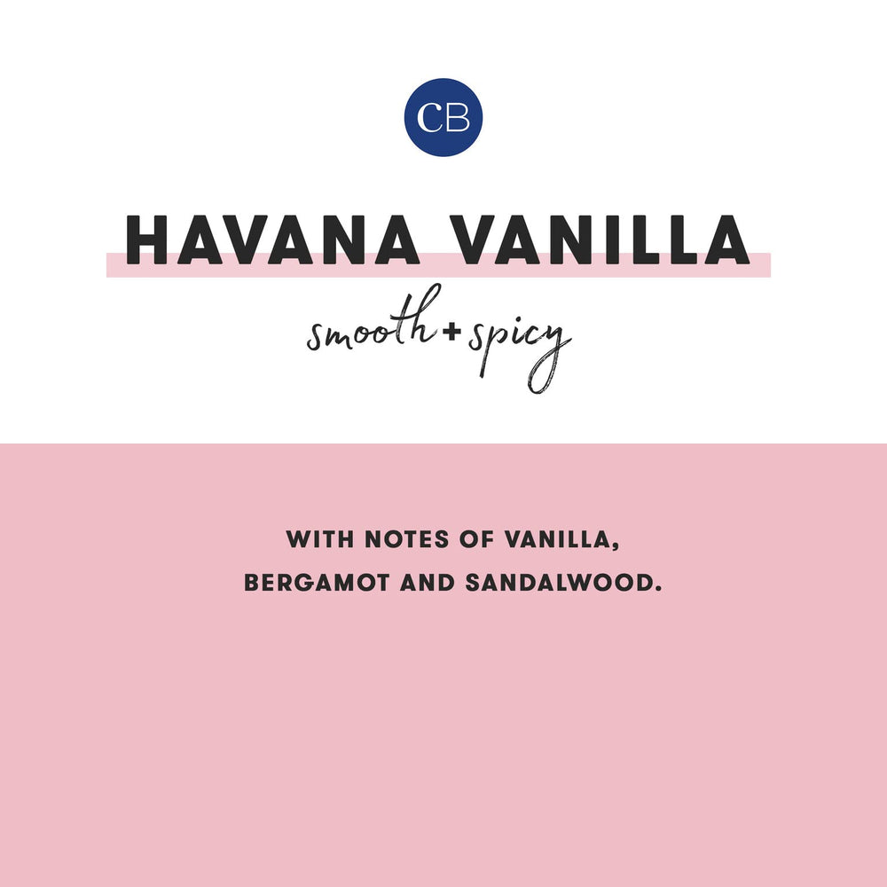 Havana Vanilla scented Capri Blue 8 oz candle in glass jar