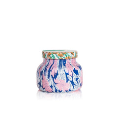 Capri Blue Pattern Play Volcano 8 oz glass jar candle