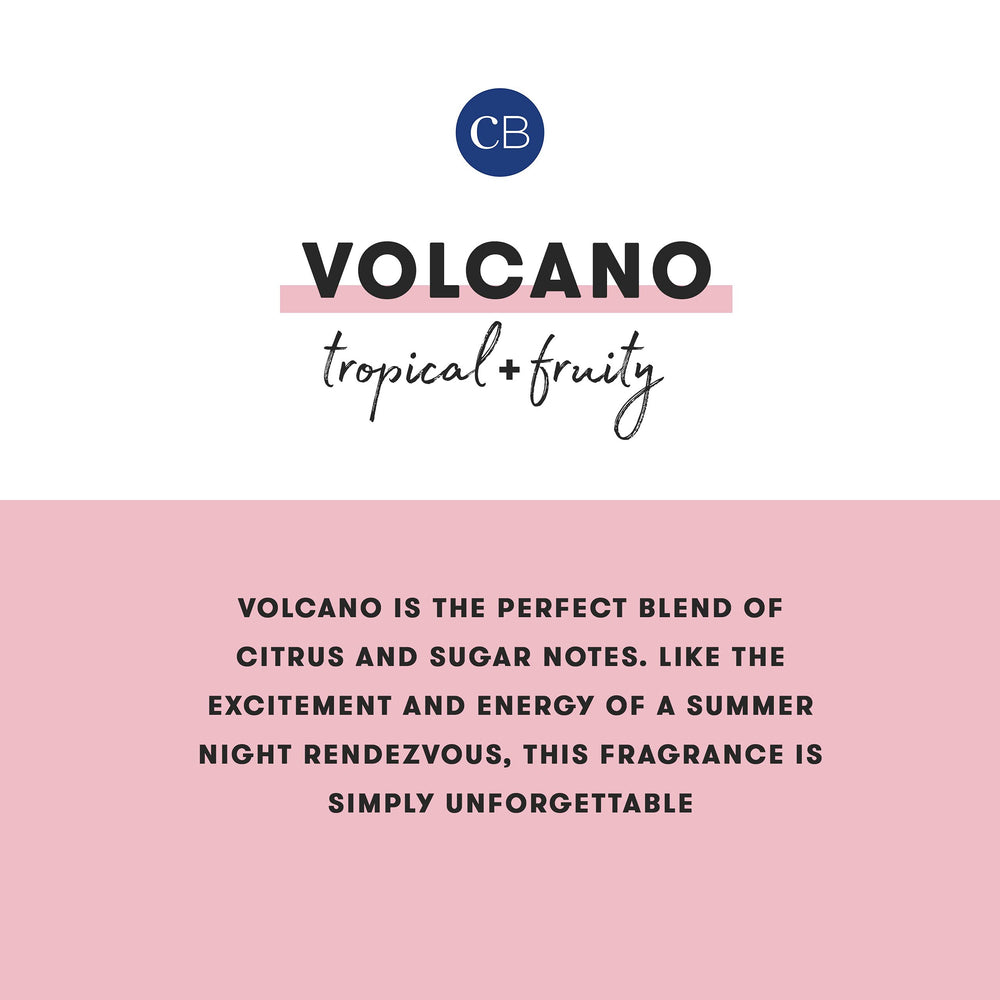 Close-up of Volcano mini tin candle wick and wax