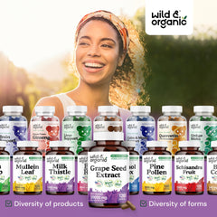 One capsule showing 400 mg grape seed extract per serving