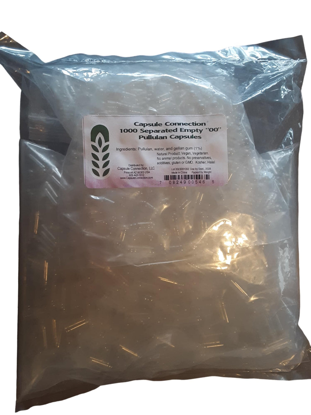 Capsule Connection separated empty Pullulan capsules - 00 size, vegan and vegetarian, 1000 count image 1