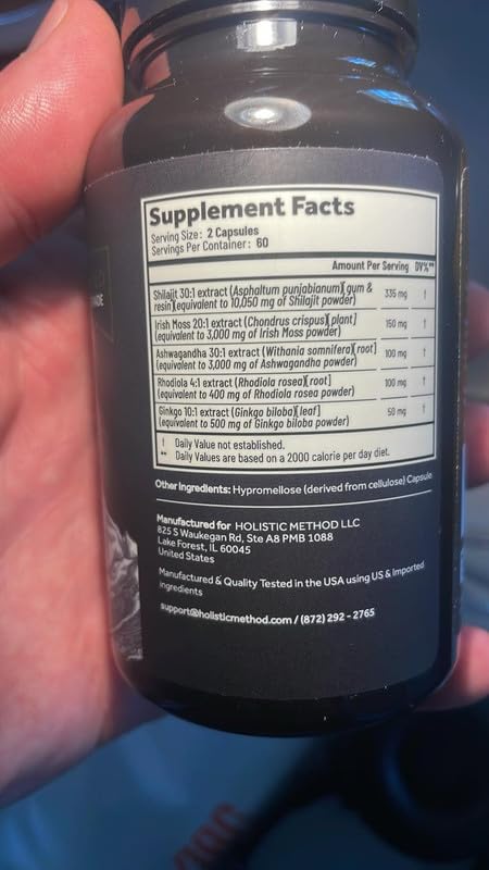 Capsule packaging with ingredients layout