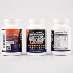 Capsules containing glucosamine chondroitin MSM 1500mg