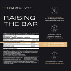CAPSULYTE Pregame capsules close-up for easy post-drinking routine