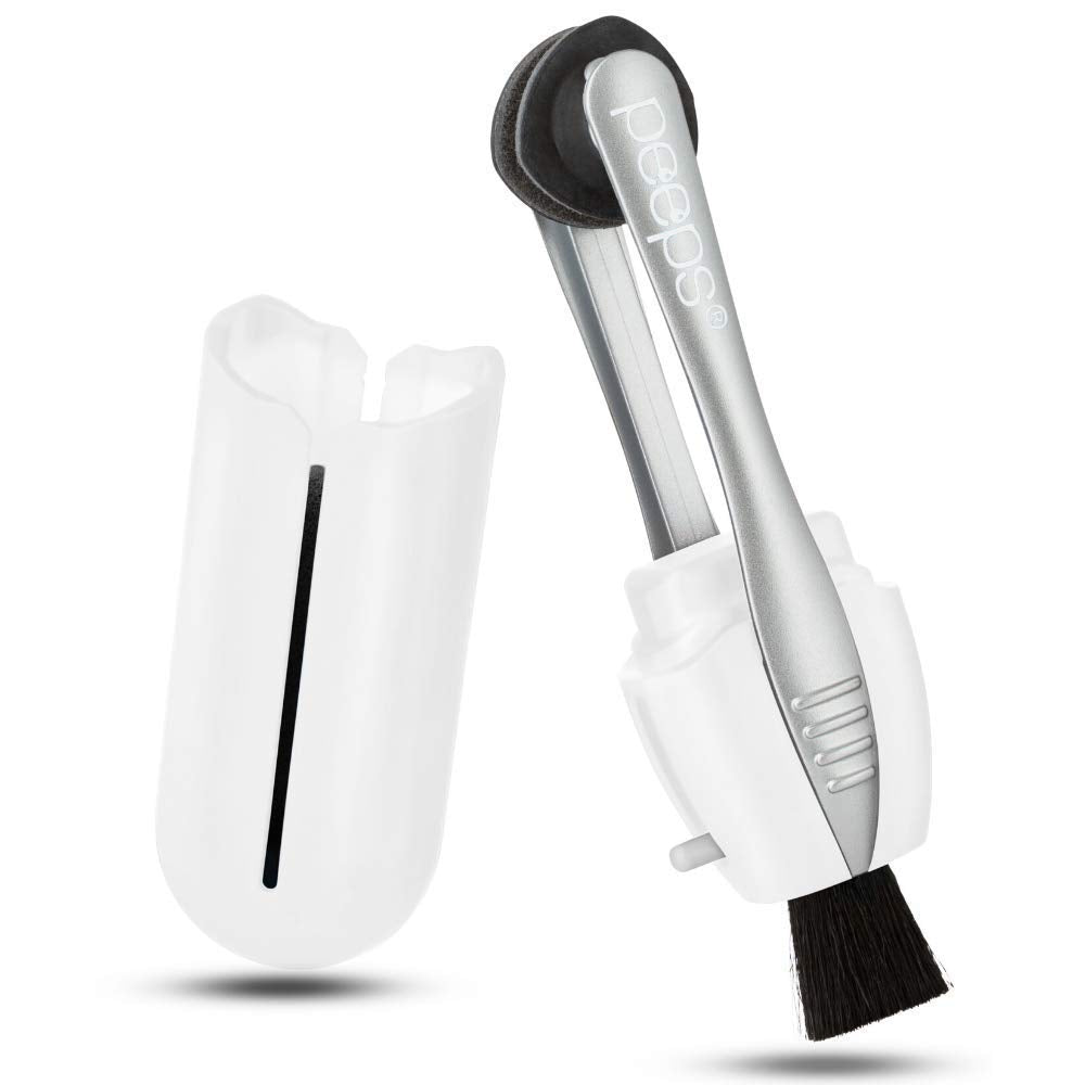 Peeps Eyeglass Lens Cleaner Injected White - front view
