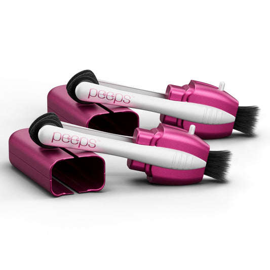CarbonKlean Peeps Glasses Cleaner kit in soft-touch pink