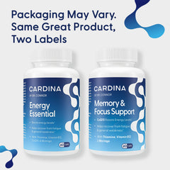 Lifestyle: woman taking Cardina B12 vitamin capsule