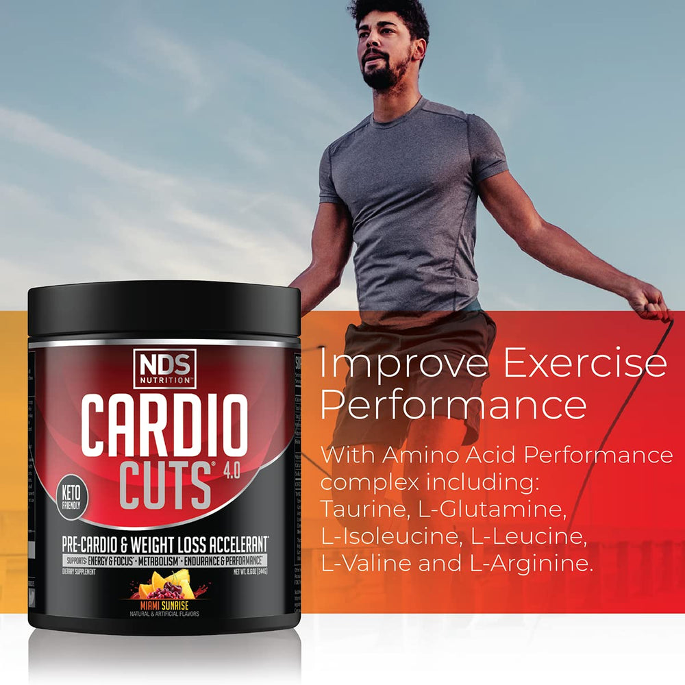 Nutrition facts panel for Cardio Cuts NDS 4.0