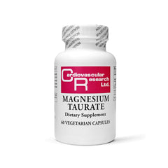 Cardiovascular Research Magnesium Taurate 125 mg capsules, 60 count, creamy white